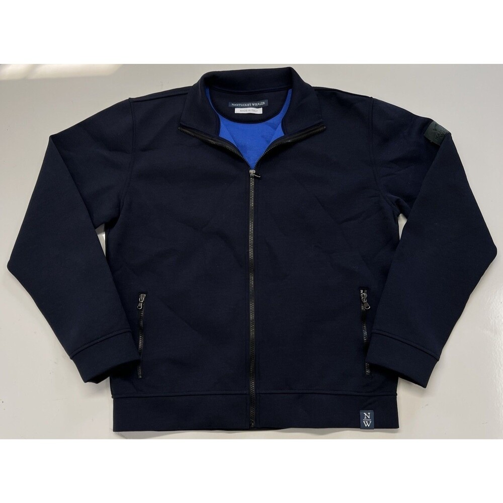 Nantucket Whaler Scuba Zip Up Jacket Size XL Made in Italy